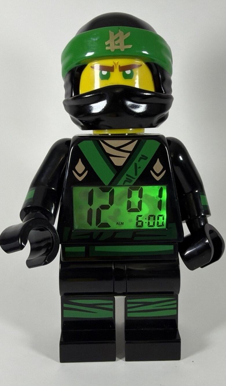 LEGO Ninjago Lloyd Green Ninja Minifigure Alarm Clock - Read